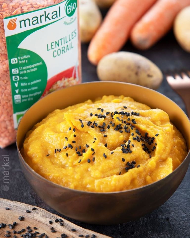 Đậu Lăng Đỏ Hữu Cơ Markal và Probios (Organic Red Lentils) - 500gr