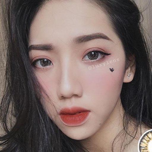 Contact Lens Nâu Sử Dụng 1 Năm Tặng Kèm Khay Đựng 25