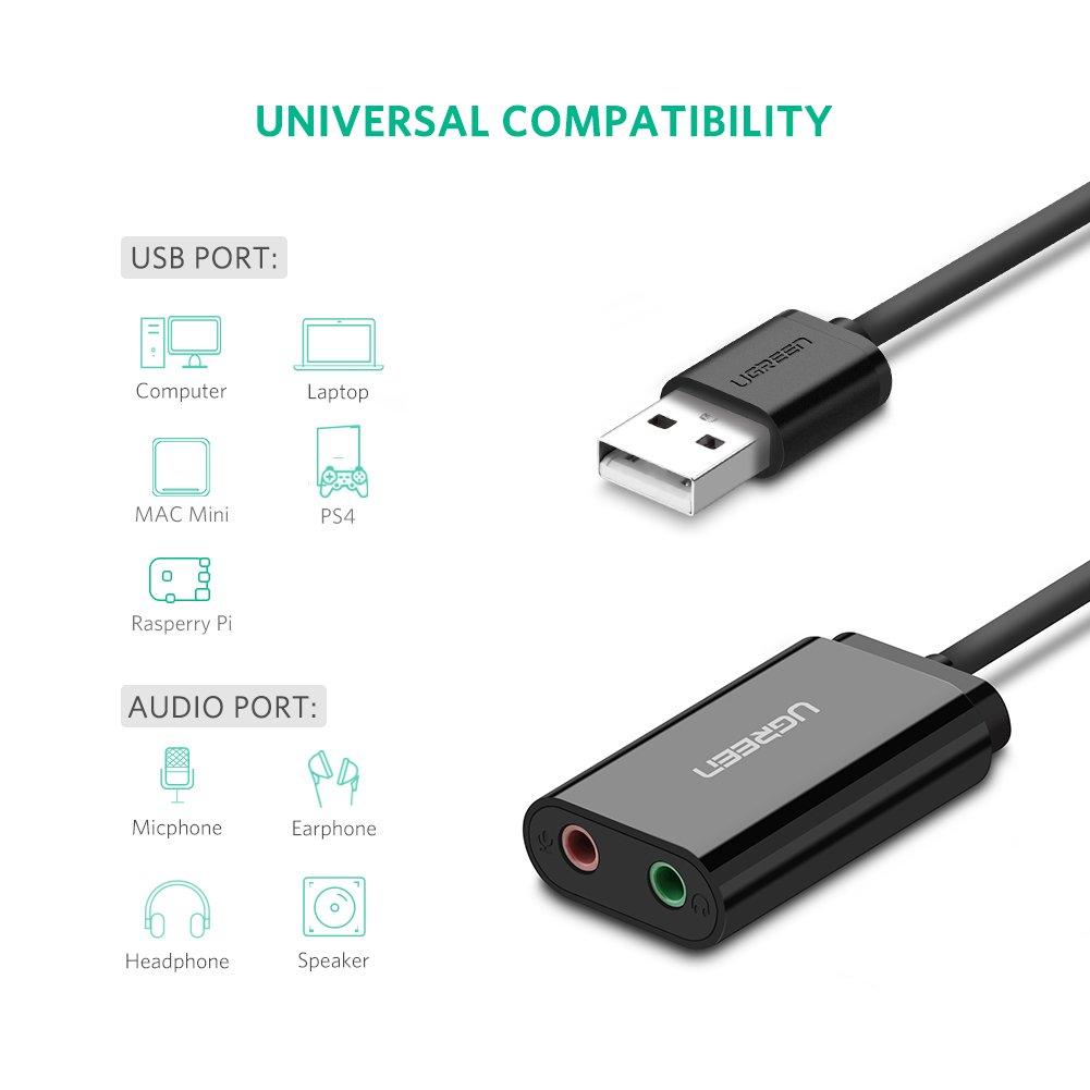 Cáp chuyển đổi USB Sound UGREEN 30724