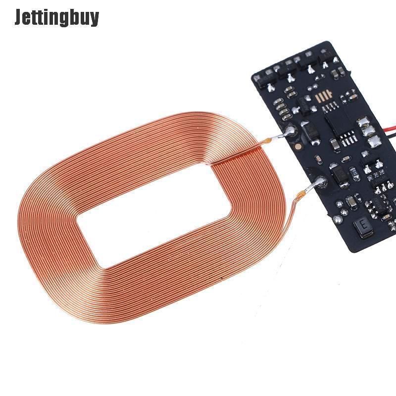Jettingbuy Tiêu Chuẩn Qi Bộ Sạc Không Dây Nhanh Mô-đun Bảng Mạch PCBA + Cuộn Dây