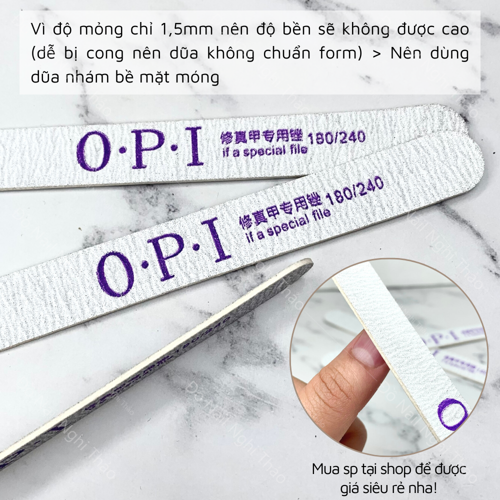 Dũa móng tay chuyên dụng OPI Nghi Thảo