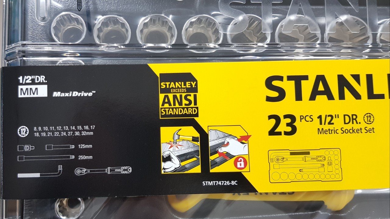 Bộ tuýp Stanley 23 chi tiết STMT74726-8C