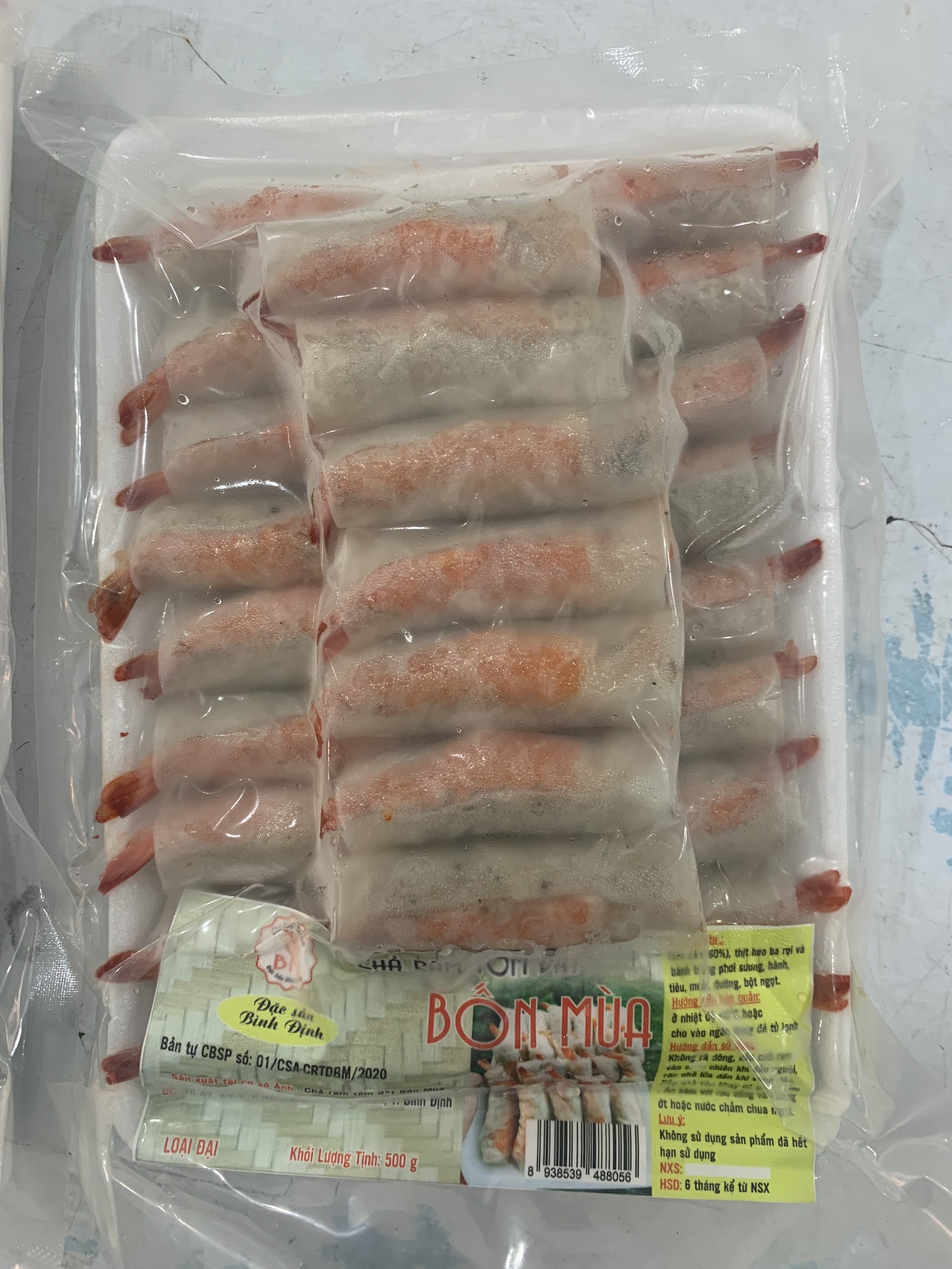 HCM Chả Ram Tôm Đất Đặc Sản Bình Định 500gr