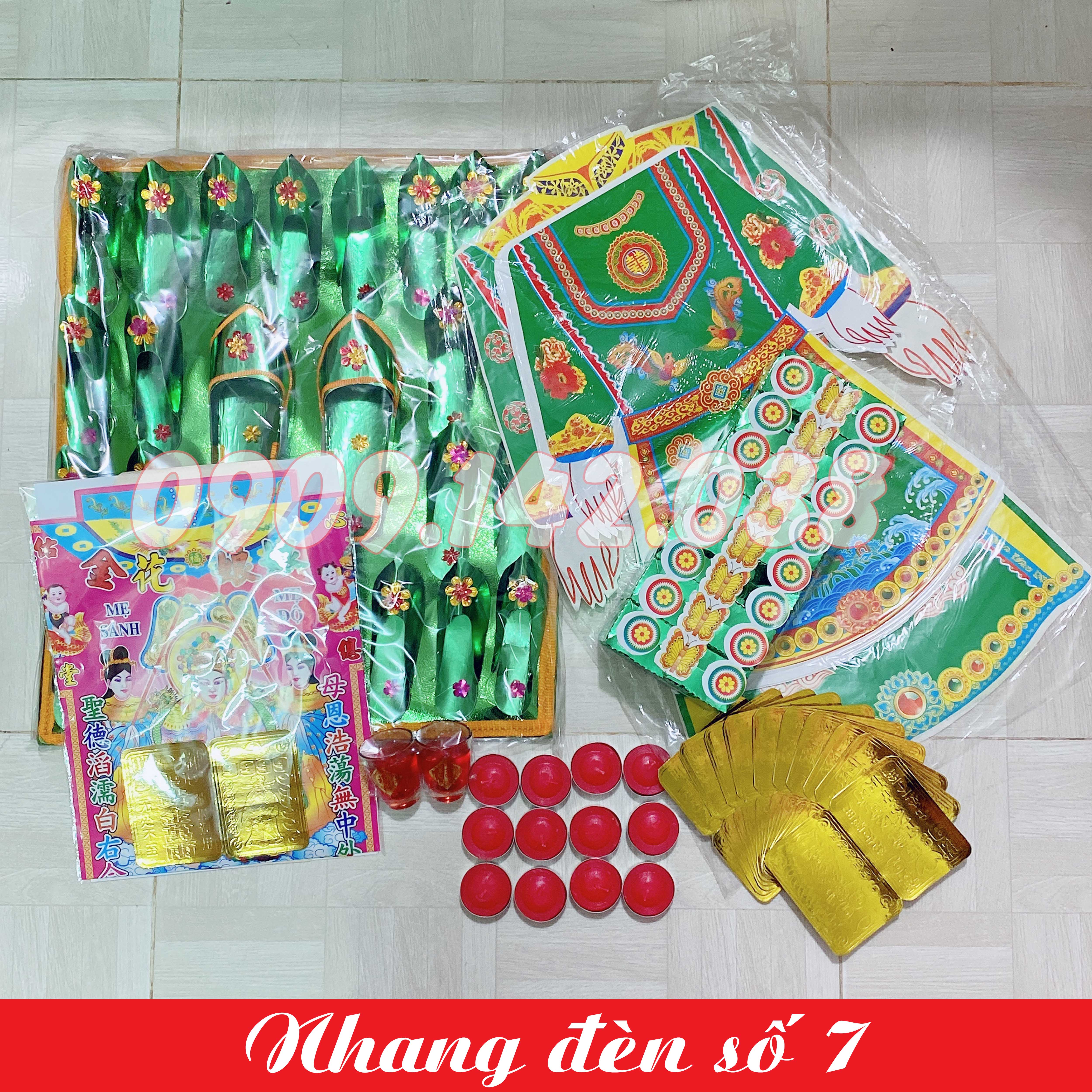 Bộ giấy áo cúng thôi nôi - đầy tháng (Bộ Cúng Mụ)