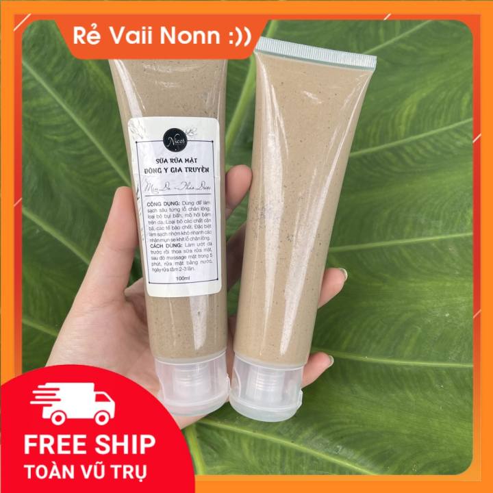 Sữa Rửa Mặt Đông Y Gia Truyền 100ml Khử Mụn , Sạch Bã Nhờn , Se Khít Chân Lông