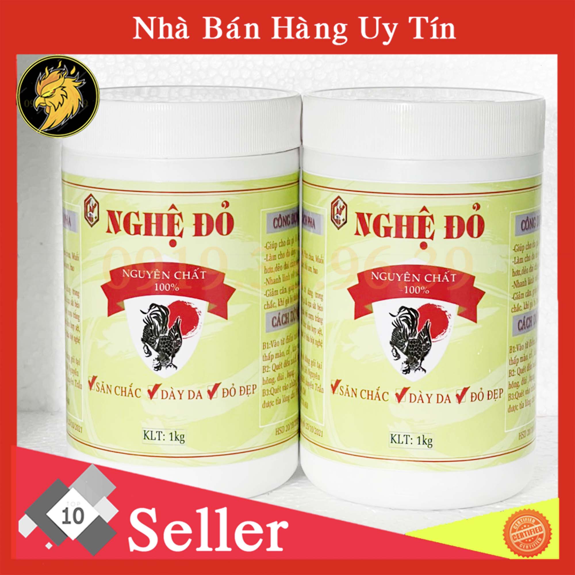 Nghệ đỏ nguyên chất 100gam cho gà đá