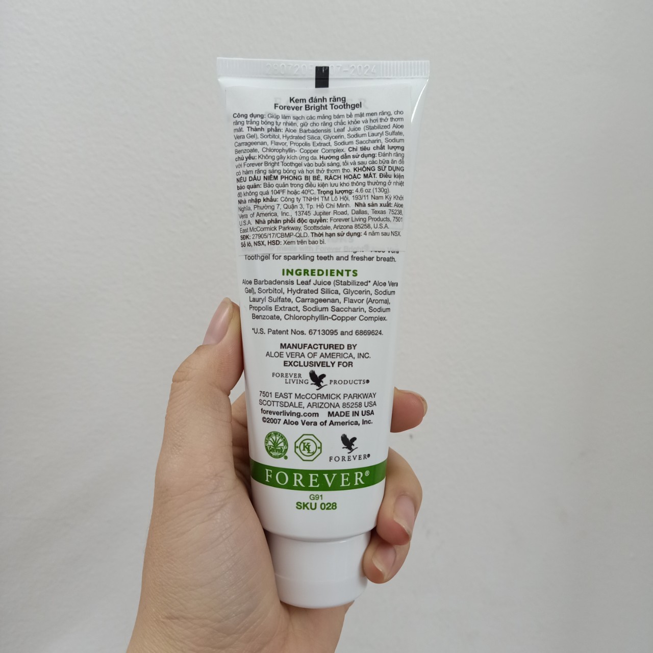 Kem đánh răng Bright forever 130 g của Mỹ