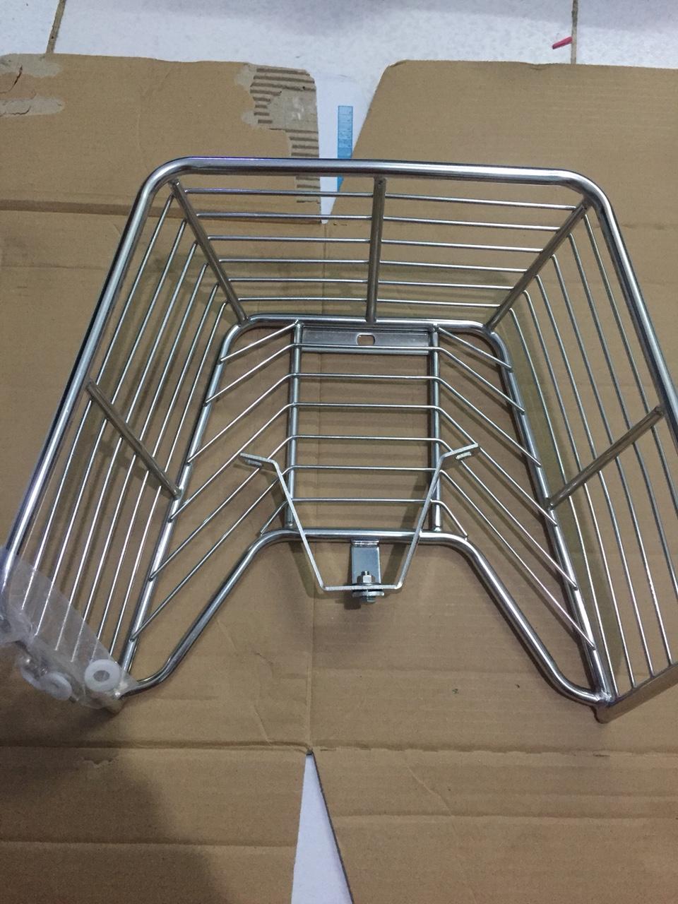 Rổ giữa inox cao cấp cho xe Sirius