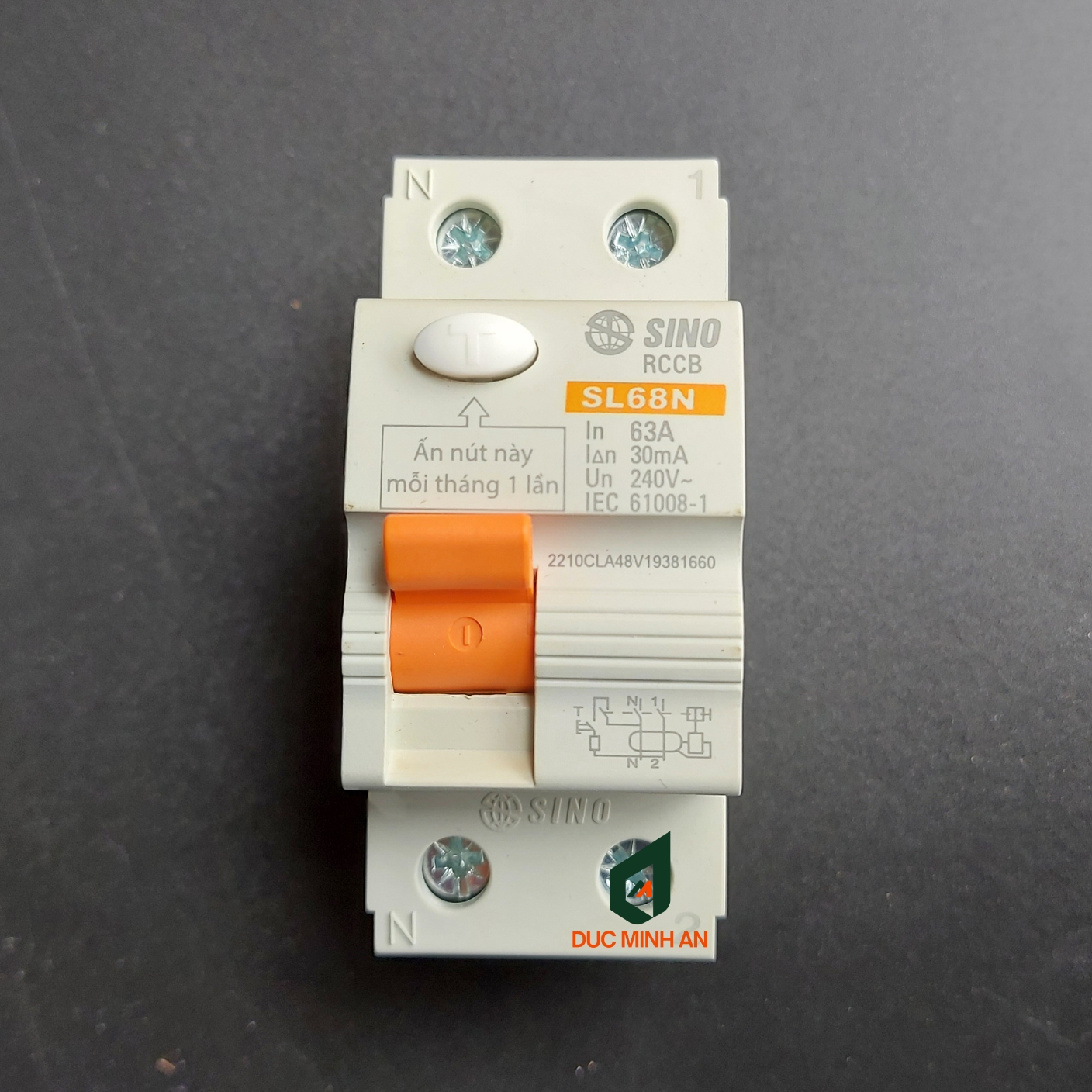 Át chống giật RCCB Sino 63A (CB chống giật chính hãng)