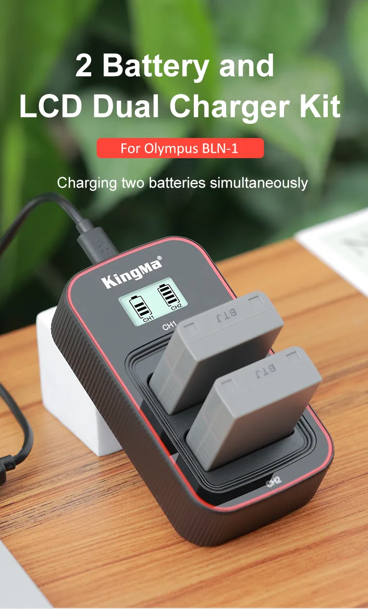 Olympus BLN1 | PIN và SẠC MÁY ẢNH KINGMA OLYMPUS BLN1 BLN-1 BCN1 BCN-1 cho EM5i EM5ii EM1 EP5 Pen F