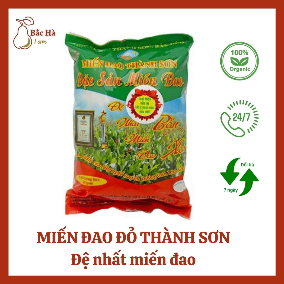 500gr miến đao đỏ thành sơn - đệ nhất miến đao bachafarm mdd01 dai sợi, không nát