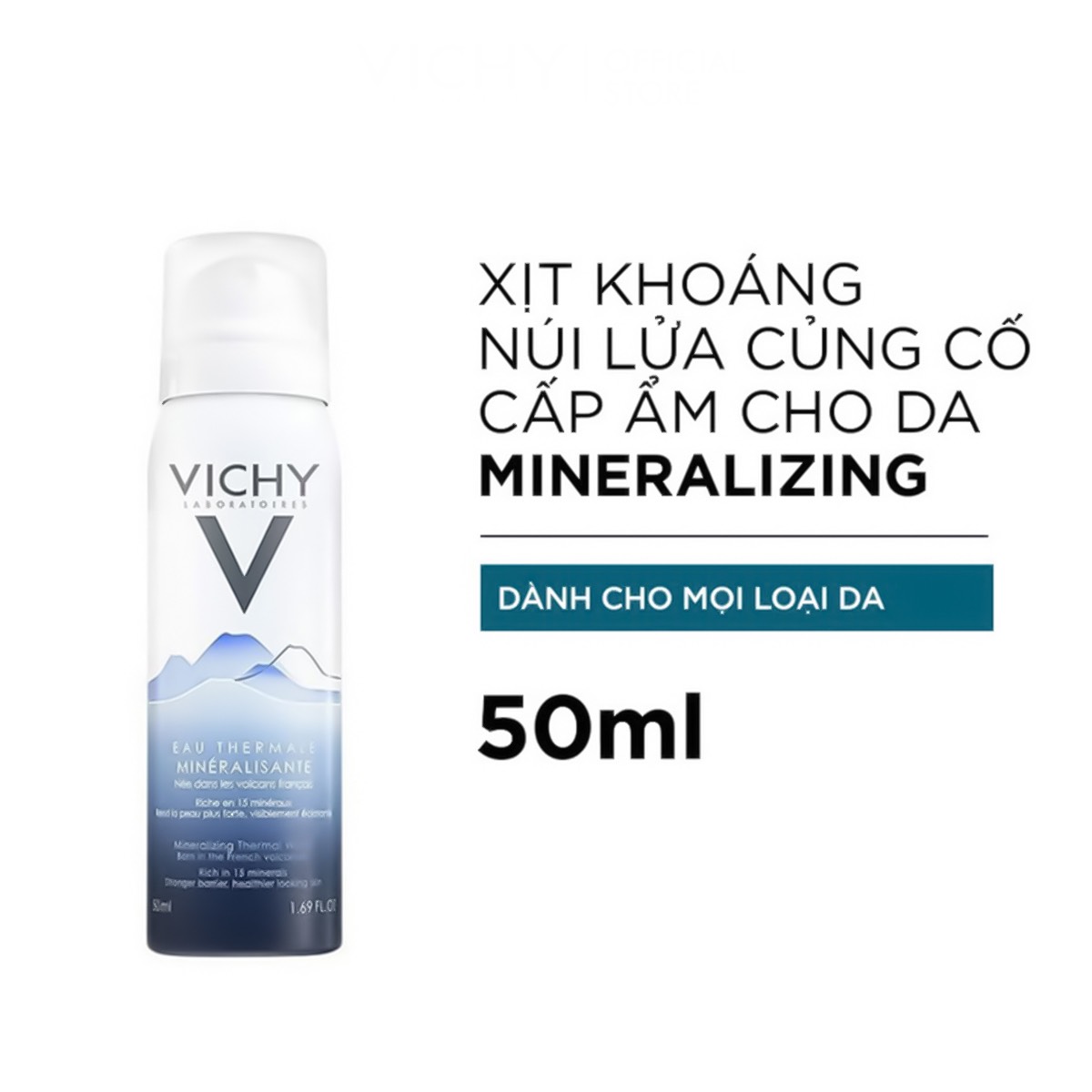 VICHY XỊT KHOÁNG DƯỠNG DA 50ML