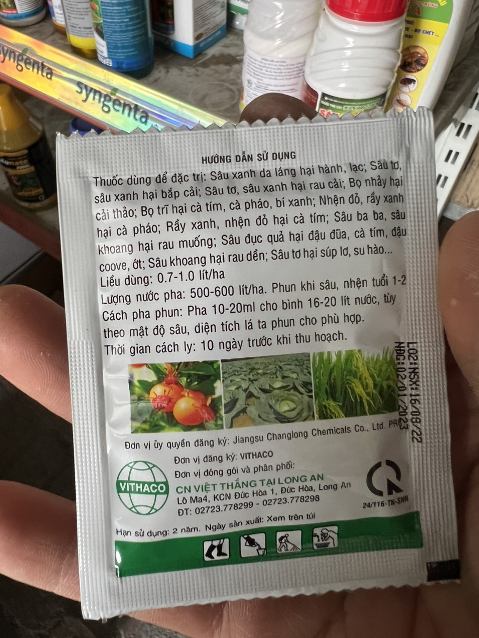(Hộp 10 gói) Thuốc trừ sâu, rầy, nhện đỏ hoa hồng Pesieu 500SC (10ml)