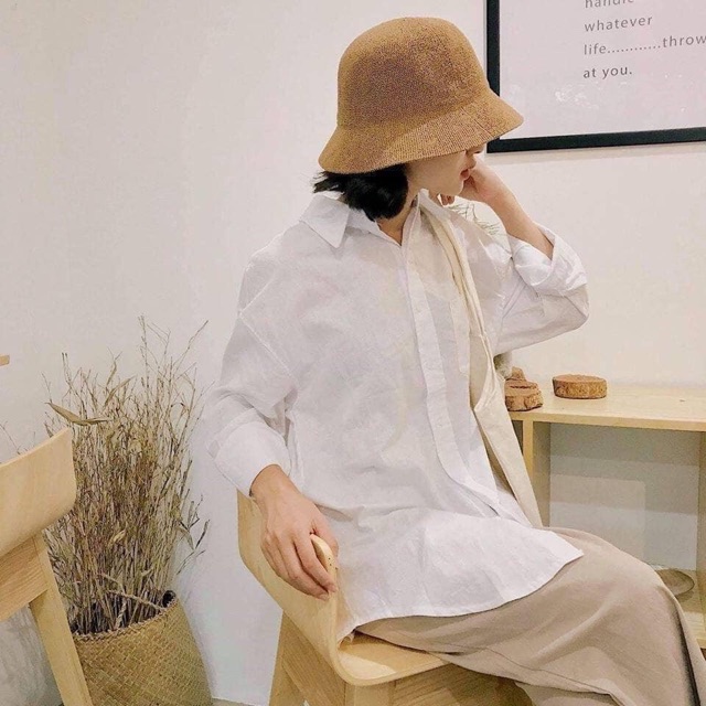 Mũ Cói Buket chữ M Siêu Xinh