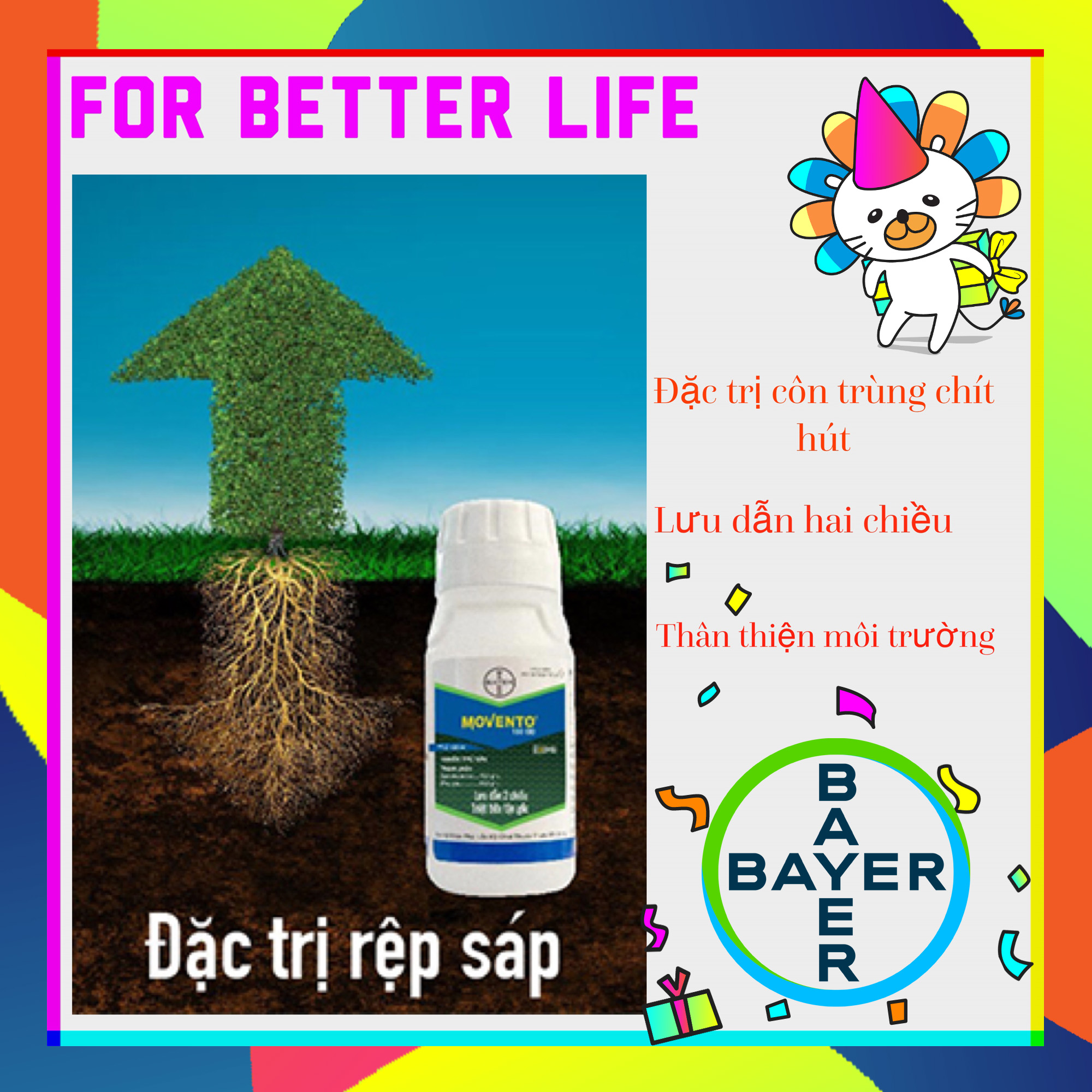 Trừ Rệp sáp, bọ trĩ (bù lạch) thế hệ mới MOVENTO 150OD
