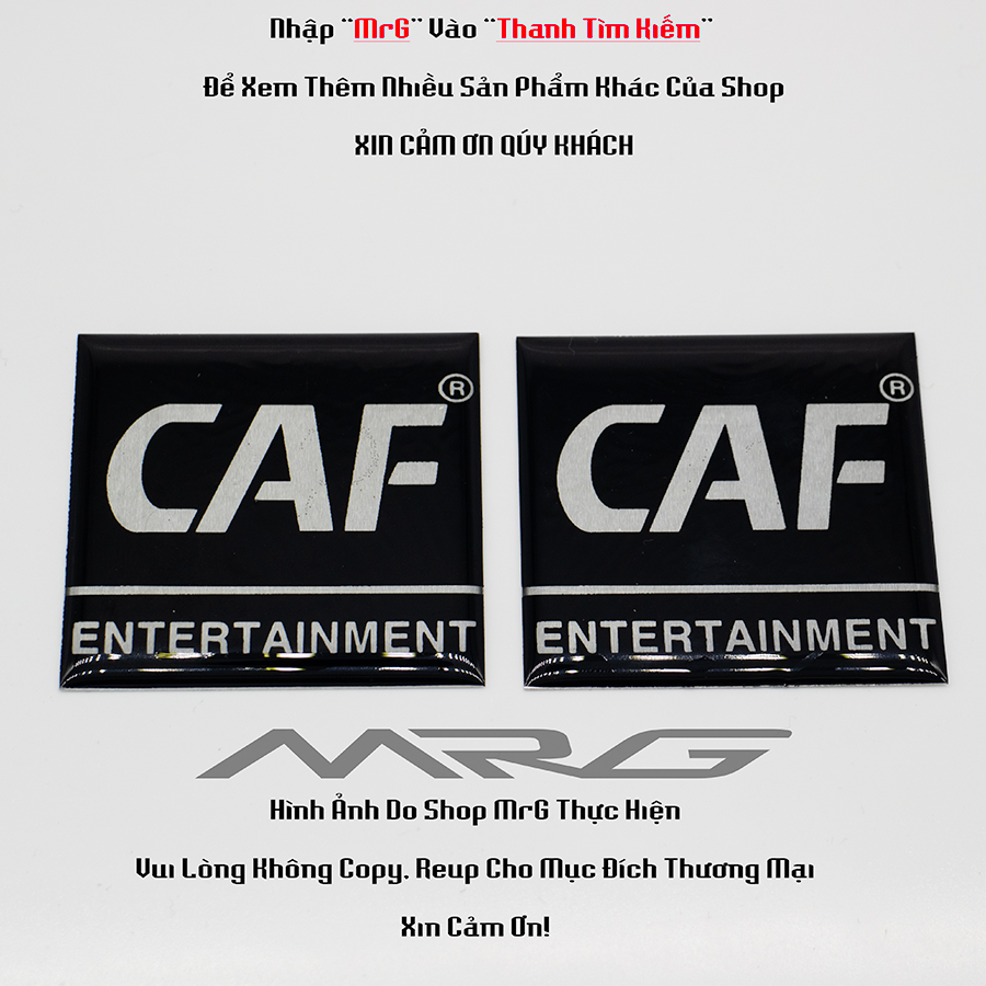 Cặp 2 Tem Loa CAF (c.a.f) 5cm x 5cm