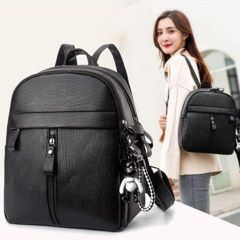 Ba lô Da nữ thời trang BL958 - Tặng móc gấu