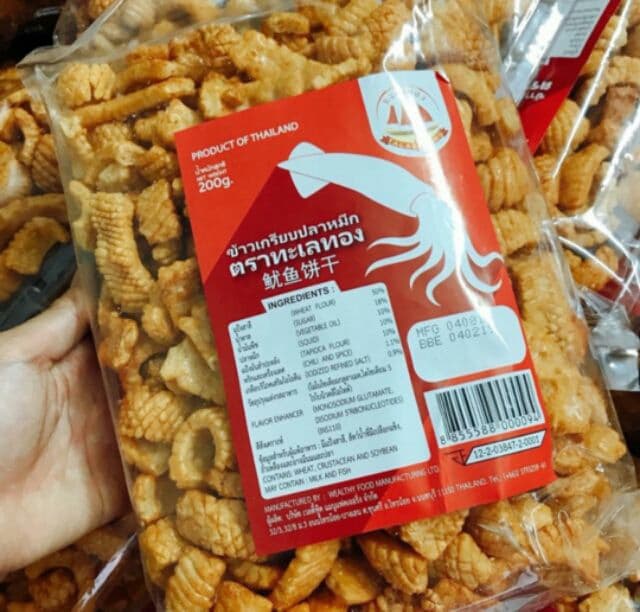 Bánh Snack Mực Thái Lan 200G