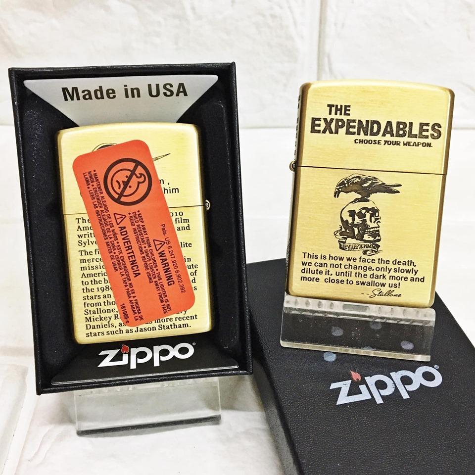 [HCM]Hột quẹt zippo mỹ USA tem đỏ