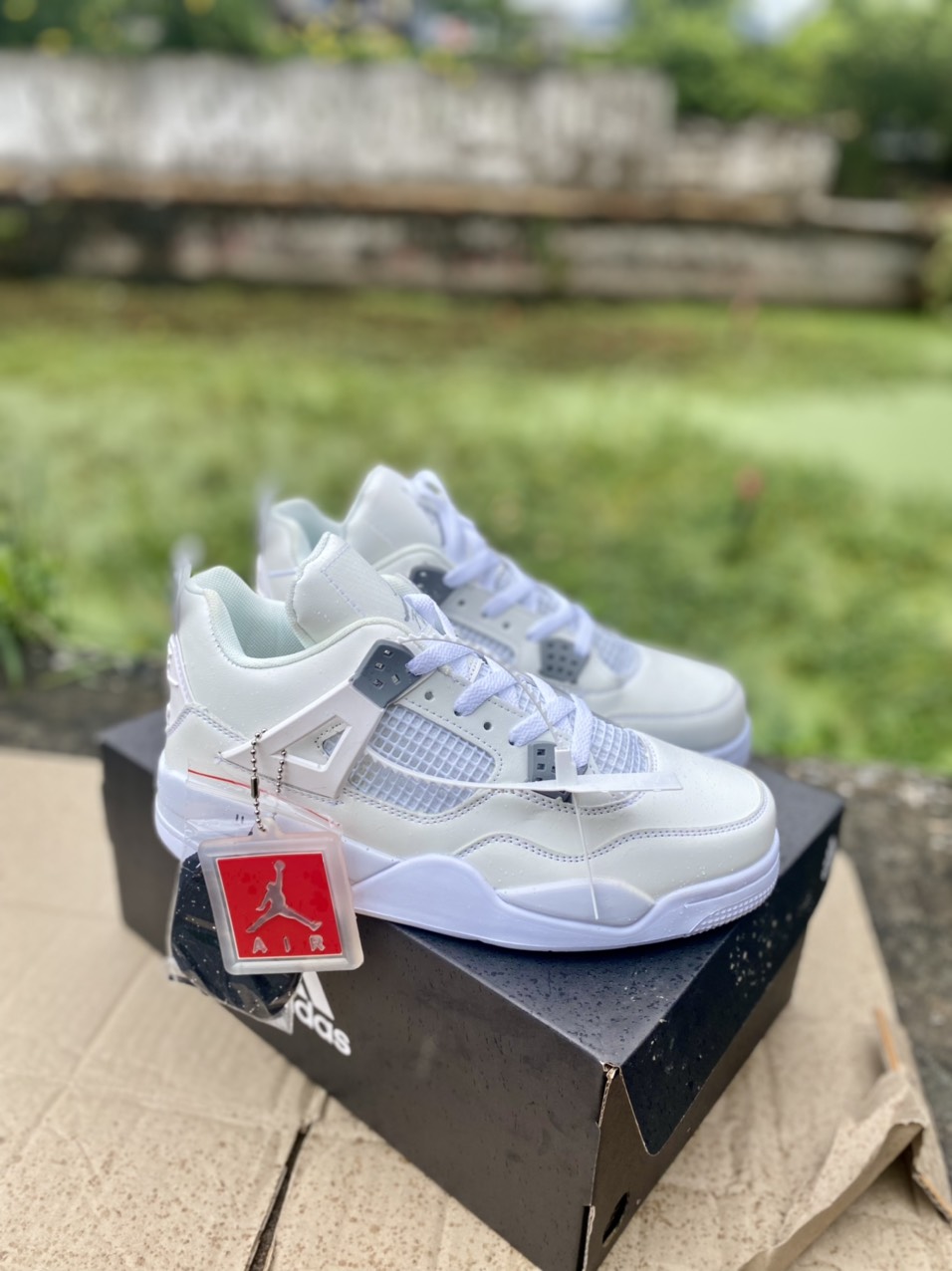 (FREESHIP+ QUÀ TẶNG)Giày Sneaker  JD4 FULL TRẮNG  [FREESHIP+ẢNH THẬT]  [Full Box] D&P HÀNG SIÊU CẤP