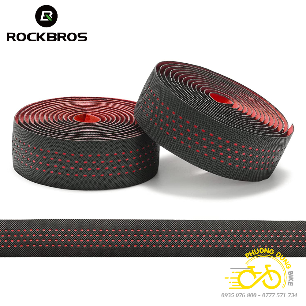 Dây quấn (Băng quấn) ghi đông xe đạp da PU ROCKBROS - KIỂU CHẤM NHỎ