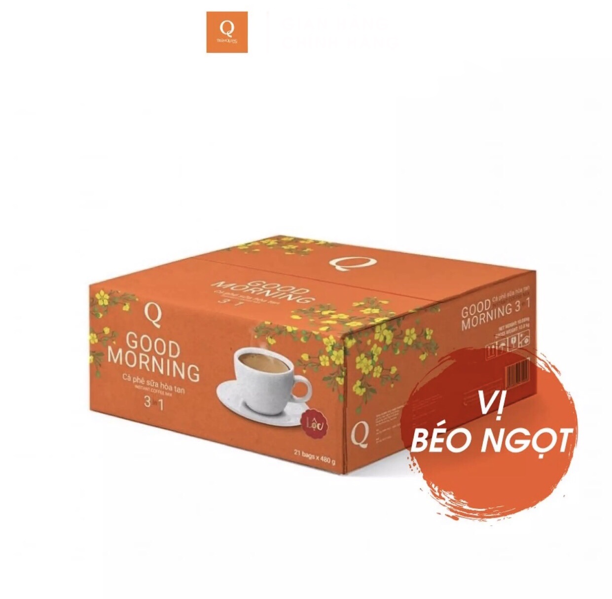 Combo 4 Bịch Cafe 3in1 Trần Quang