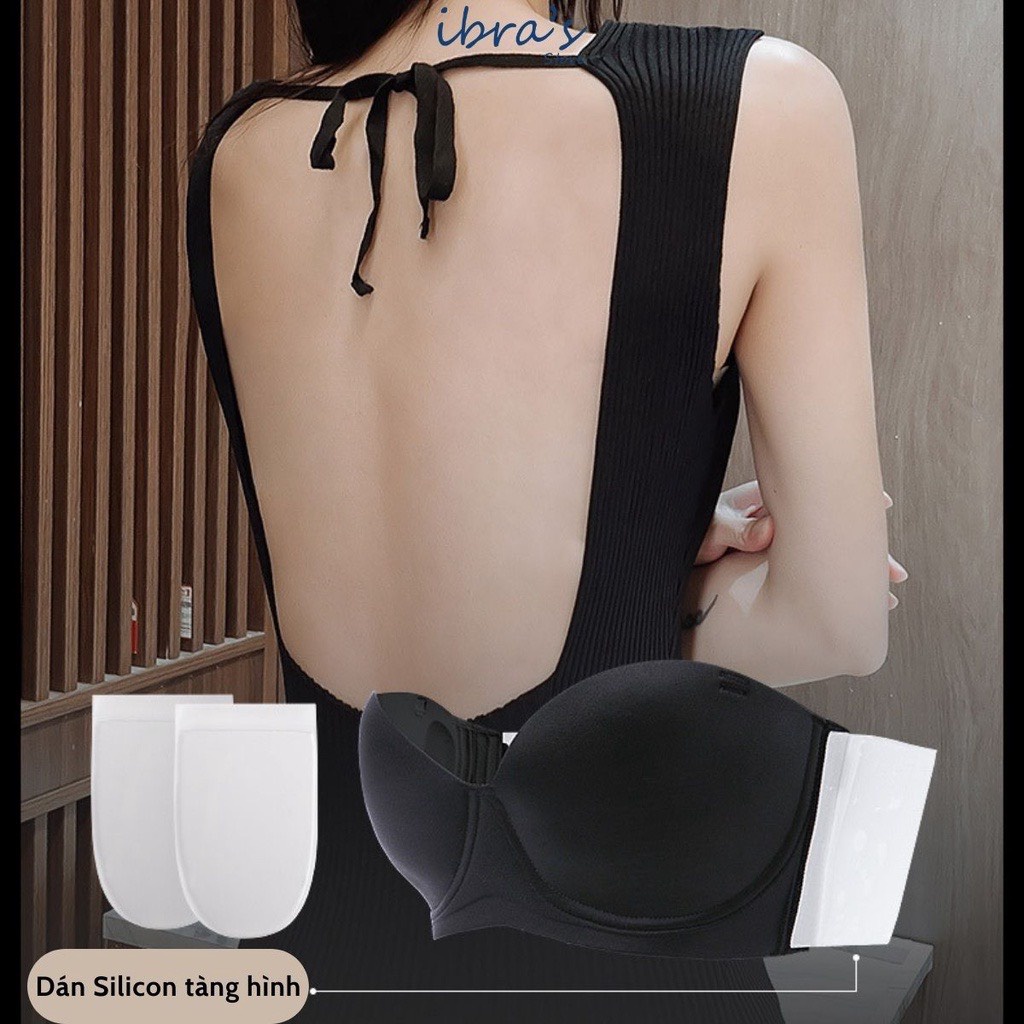 Áo Ngực Không Dây Hở Lưng Dán Silicon Tàng Hình