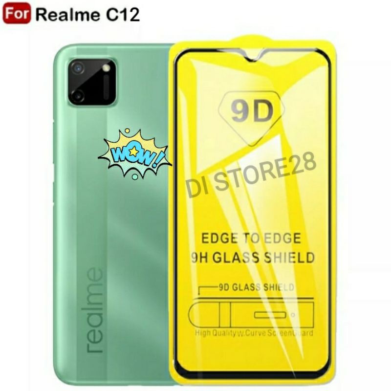 Kính cường lực Realme C12 (Full Màn, Full Keo)