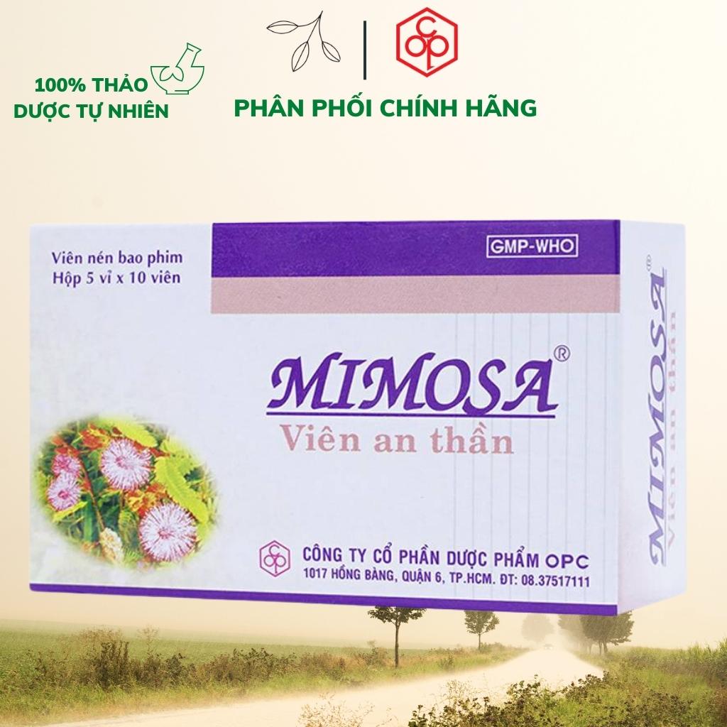 Mimosa Sleep Aid Tablets support insomnia and nervous exhaustion (5 blister packs x 10 tablets