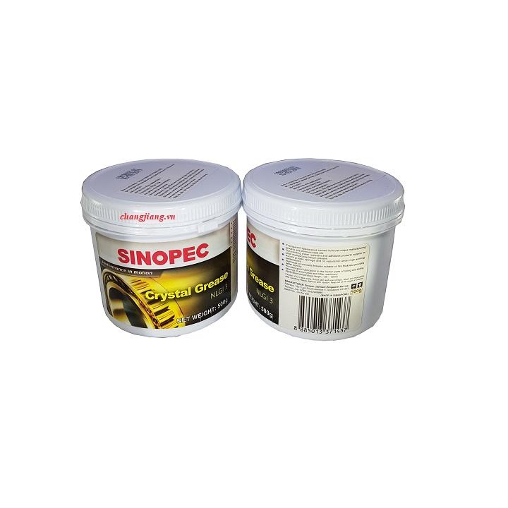 Mỡ chịu nhiệt Sinopec Crystal Grease NLGI 3 - 500g