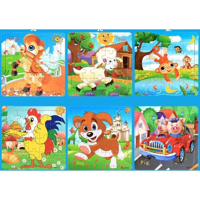Tranh ghép 9 - 20 mảnh cho bé tập ghép, Đồ chơi thông minh cho bé, Ghép hình cho bé, Xếp hình cho bé, Tranh ghép hình cho bé, Đồ chơi ghép hình thông minh, Đồ chơi gỗ G-Kids