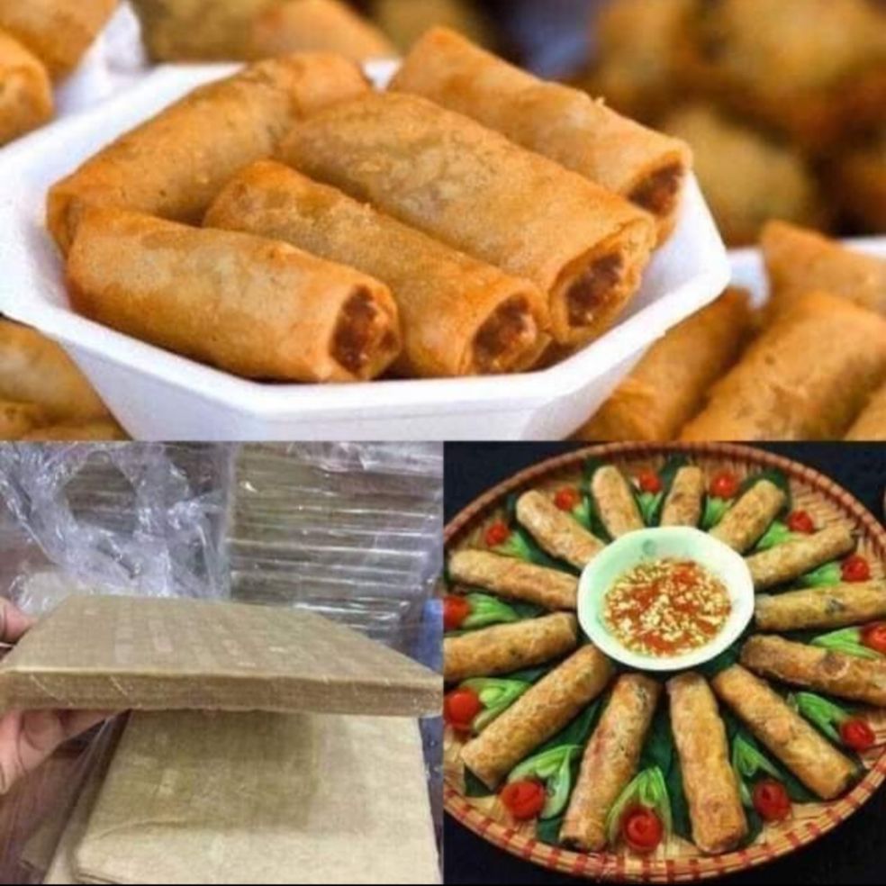 (Đủ 100 lá) Vỏ Ram Hà Tĩnh ( Bánh Đa Nem) túi hút chân không loại Hảo Hạng