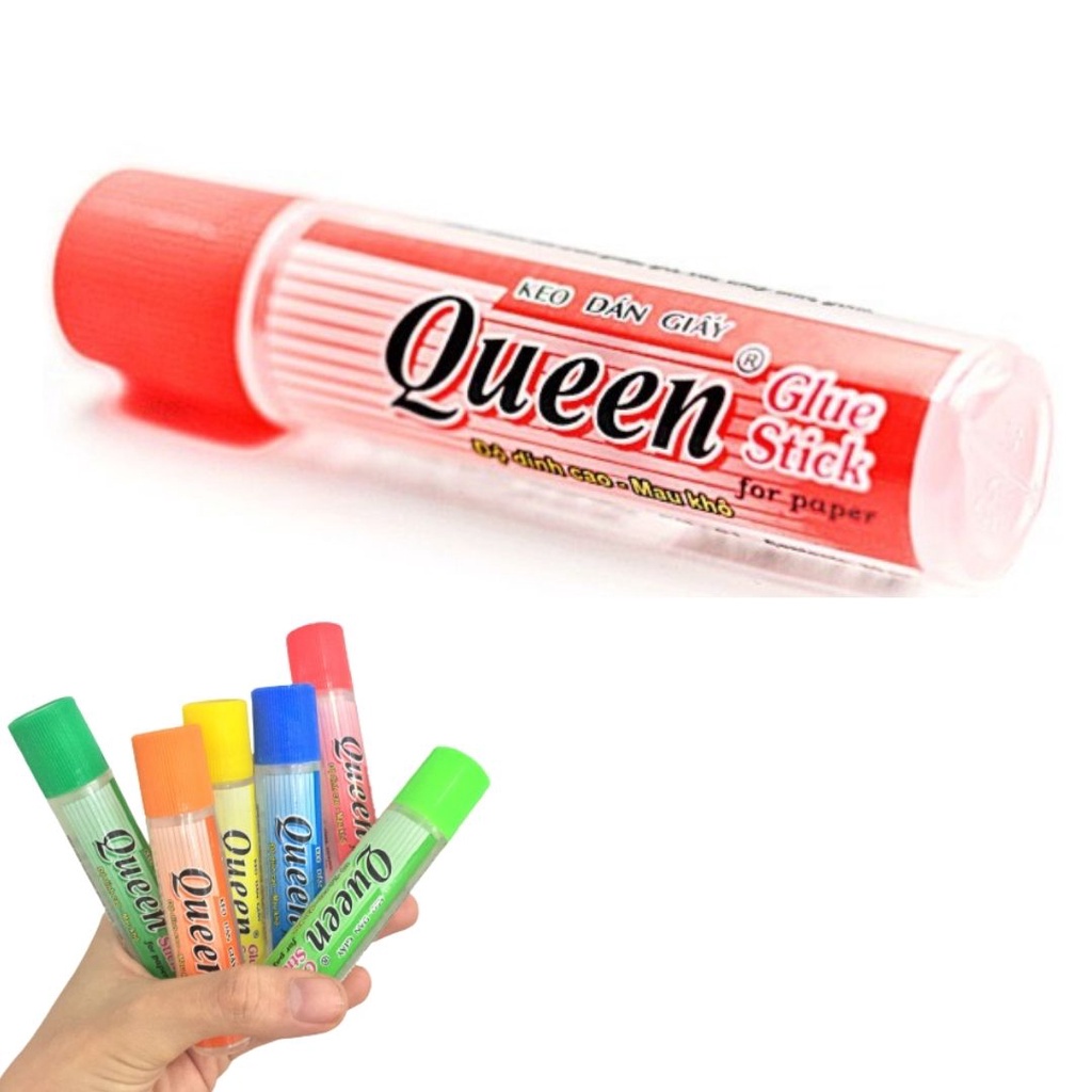 Lốc 12 chai keo nước dán giấy Queen 20ml (mã: PG-03)