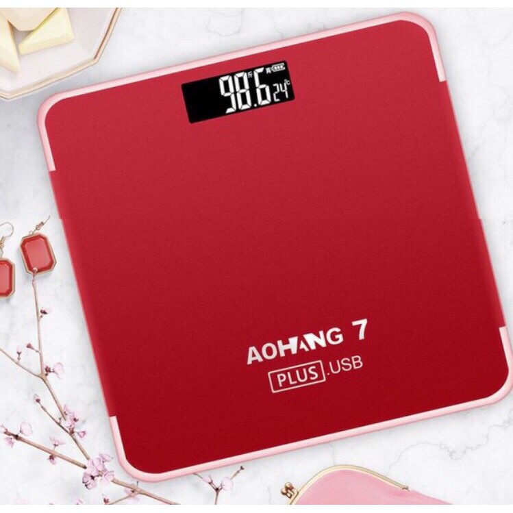 [HCM]Cân điện tử đèn led Aohang 7