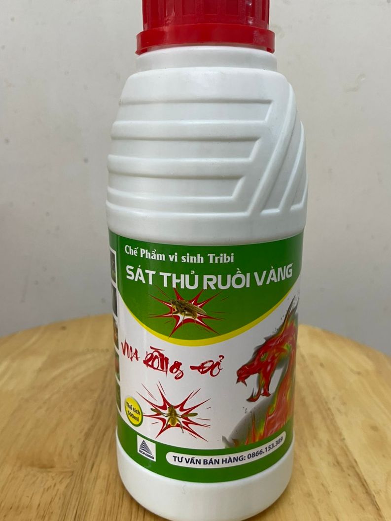 Chế phẩm vi sinh hiệu Sát thủ ruồi vàng chai 500ml Diệt ruồi vàng, xua đuổi ruồi vàng gây hại trên cây ăn trái cây vàcây trồng khác + QT