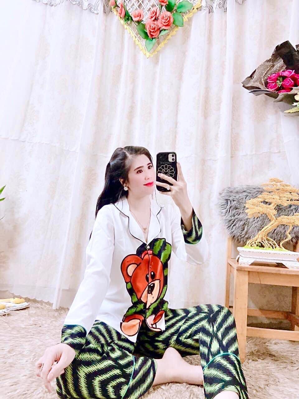 Bộ Đồ Ngủ Pijama Lụa Mango Cao Cấp [HÀNG ĐẸP CHUẨN] [ẢNH THẬT +VIDEO]