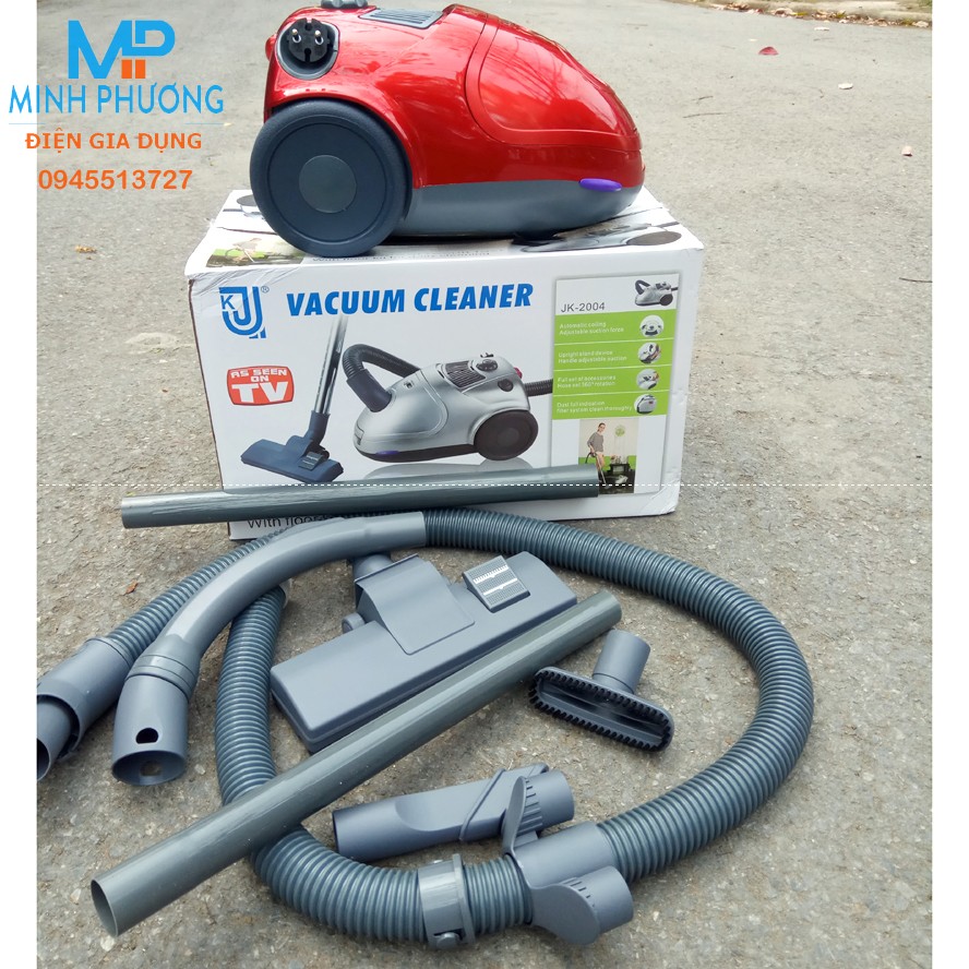 Bảo Hành 12Tháng Máy hút bụi Jinker JK 2004 2000W mầu Đỏ