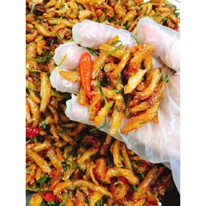 cá cơm sấy lắc lá chanh - siêu ngon - 250g