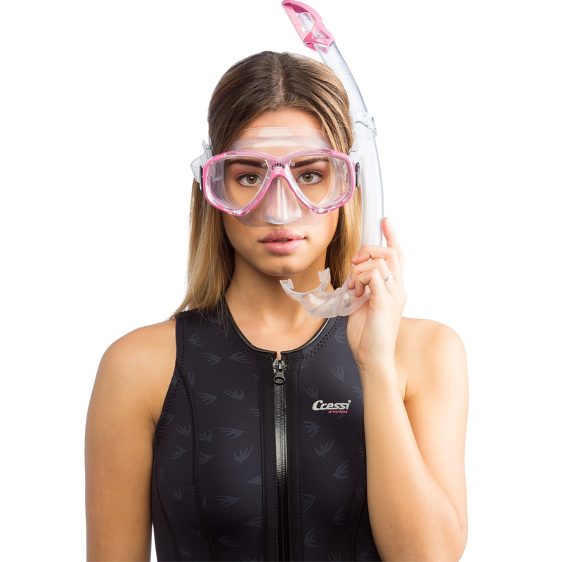 BỘ KÍNH LẶN CRESSI MASK SNORKEL ONDA  SET
