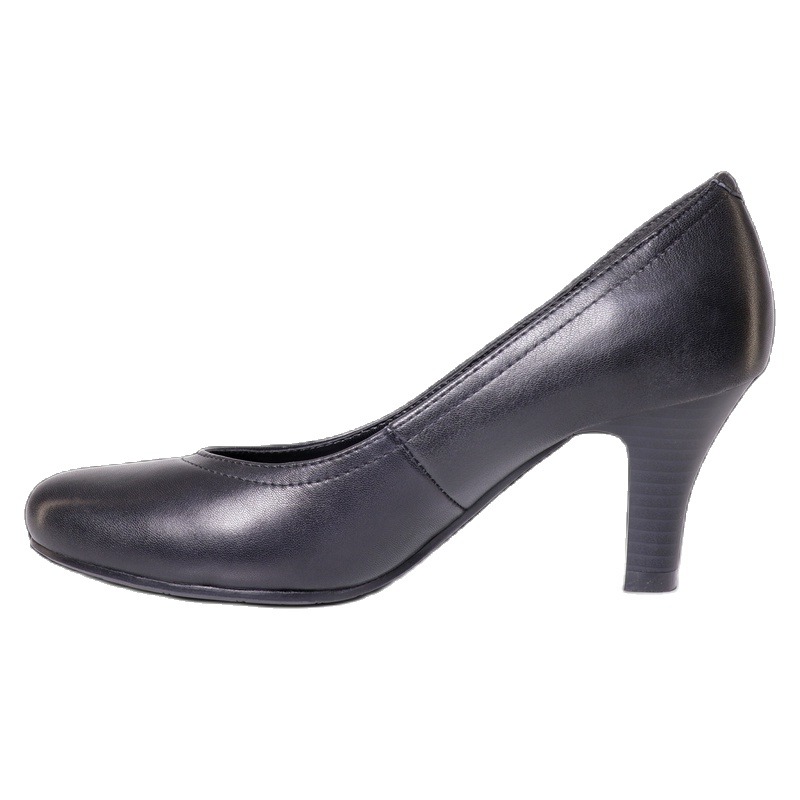 Giày Cao Gót Da Thật 7cm Bata Màu Đen 754-6661