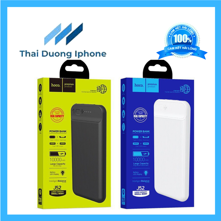 Sạc dự phòng 10000mah Hoco j52 chính hãng
