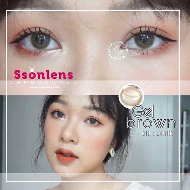 Contact Lens Brown Color + Case