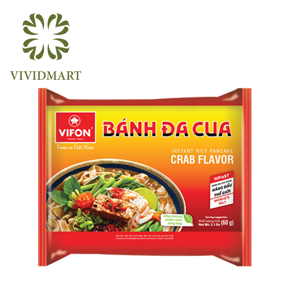 [Toàn quốc][GÓI LẺ] BÁNH ĐA CUA VIFON 60g/GÓI – VIFON