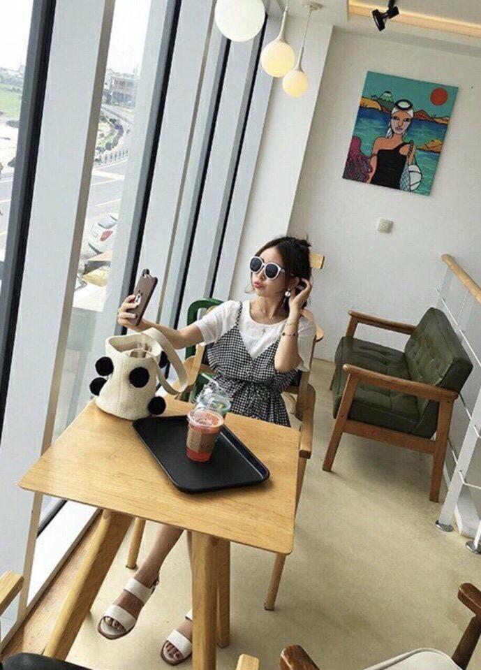 Sét yếm caro thắc nơ eo cực xinh TTS0234