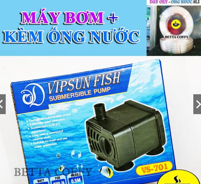 Máy Bơm Nước Mini VIPSUN - VS 701 🐳 Máy Lọc Nước Hồ Cá