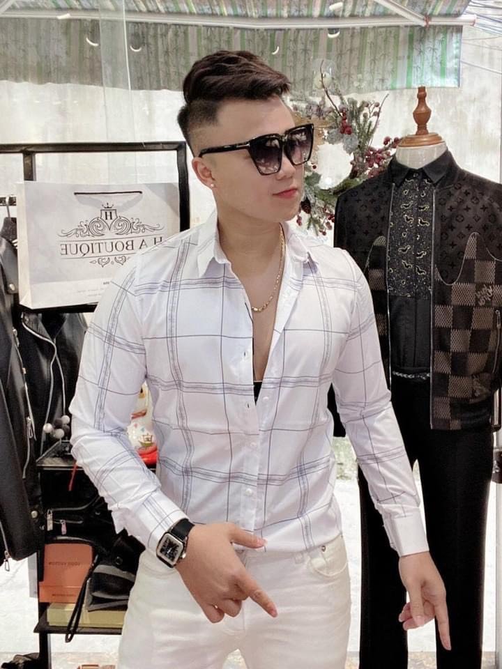 Áo sơ mi nam dài tay kẻ sọc chất lụa chống nhăn
