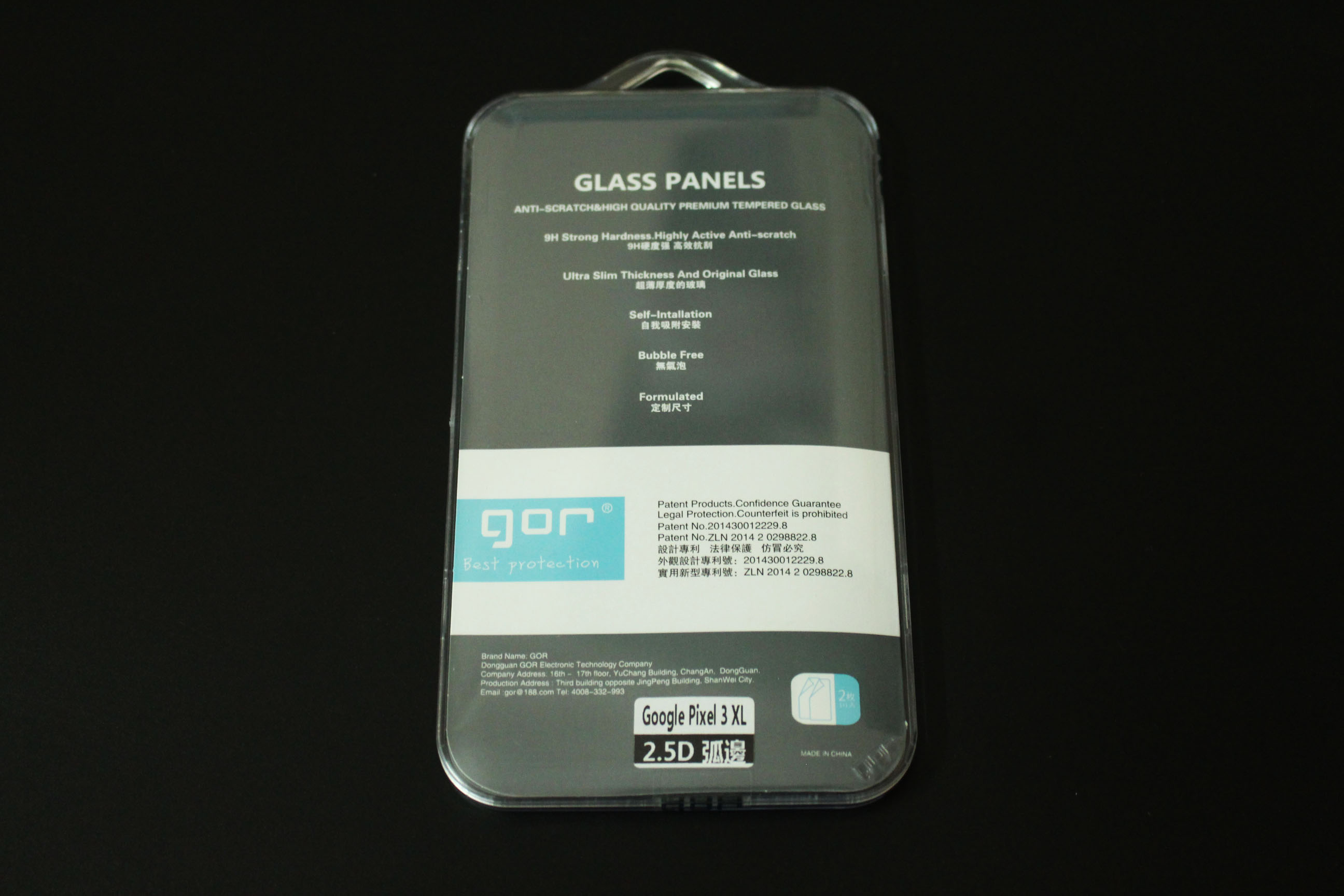 Bộ 2 miếng kính cường lực Gor cho Google Pixel 3XL - Full Box