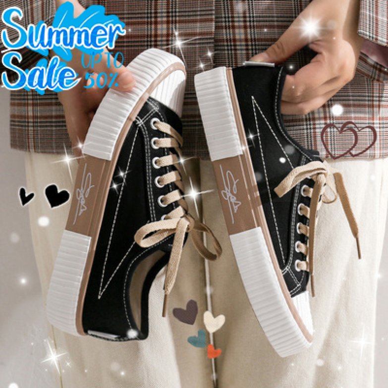 Giày nữ, giày sneaker nữ Ulzanng Cổ thấp chữ ký Thiết kế trẻ trung, năng động Mang êm chân Phù hợp với các bạn trẻ giá rẻ