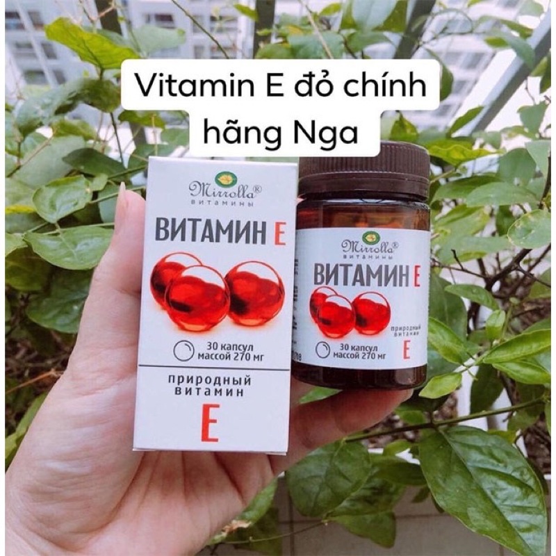 Vitamin E đỏ Nga 270mg 30 viên