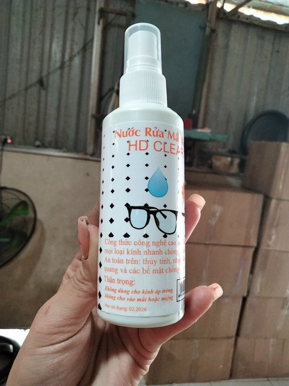[HCM] Nước xịt rửa mắt kính HDClear chuyên dụng dạng xịt 75ml